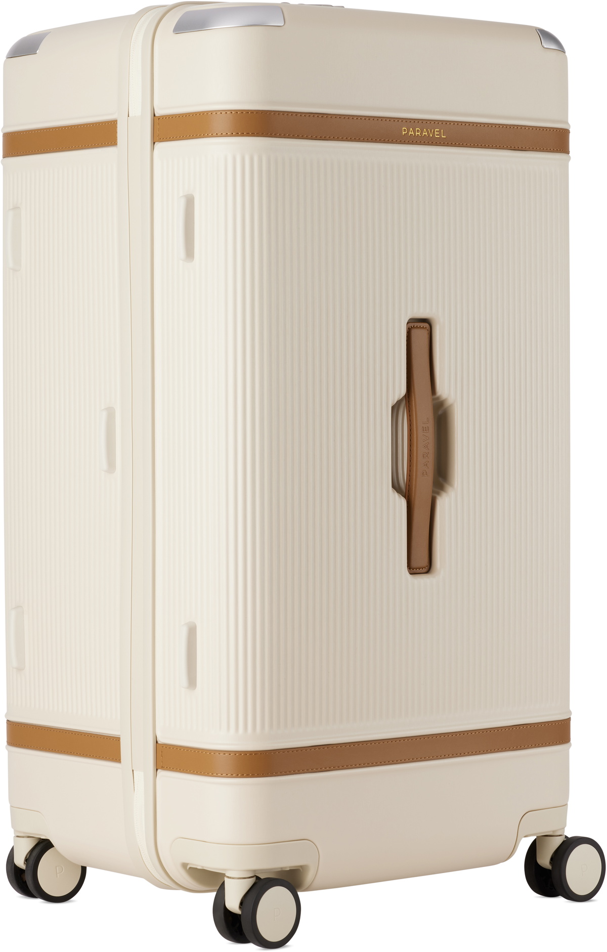 Paravel Off-White Aviator Trunk Suitcase