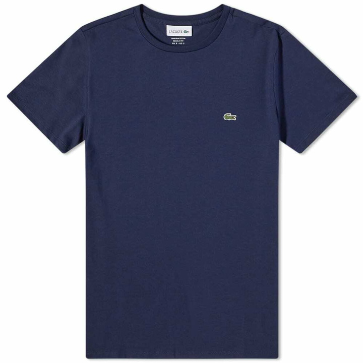 Photo: Lacoste Men's Classic Pima T-Shirt in Navy