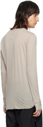 Rick Owens Off-White Basic Long Sleeve T-Shirt