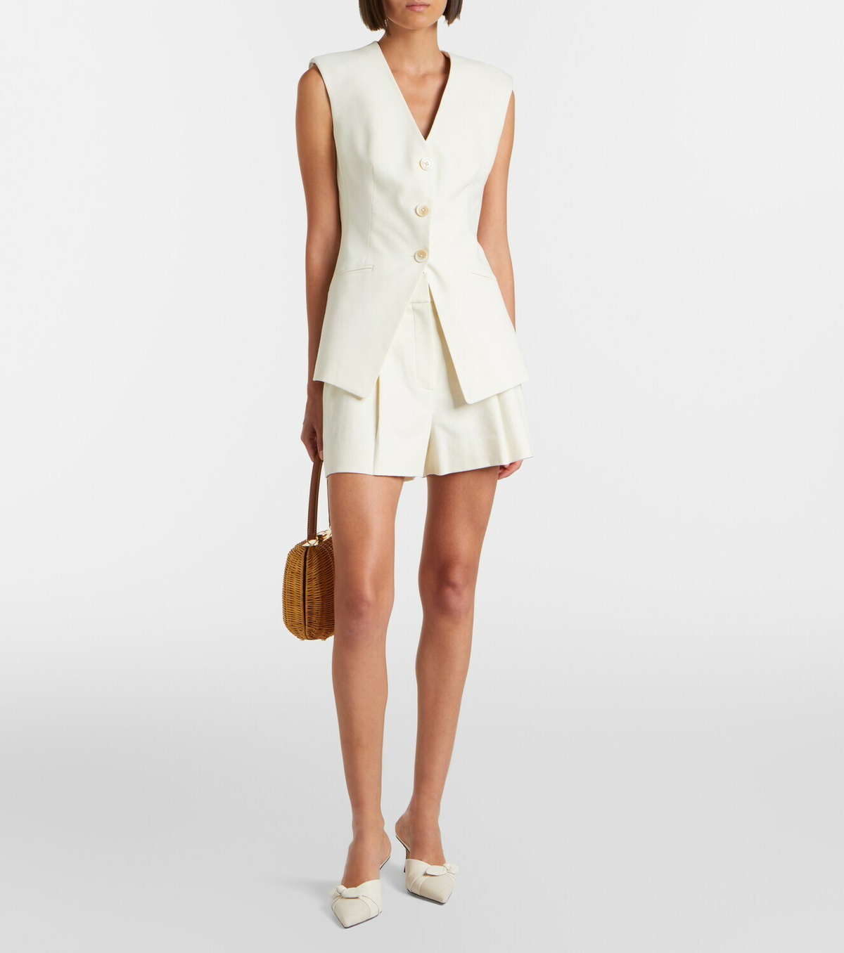 Veronica Beard Gillson cotton-blend twill vest