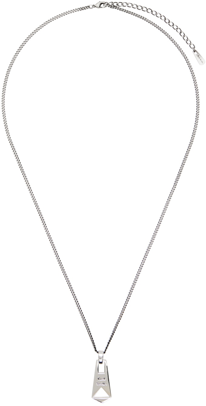 Paul Smith Silver Zip Necklace