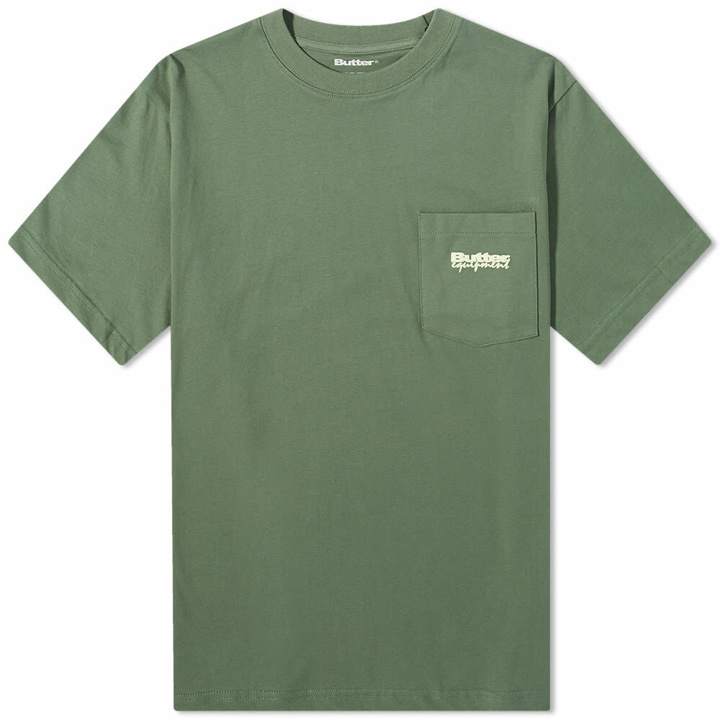 Photo: Butter Goods Men's Organic Pocket T-Shirt in Fern