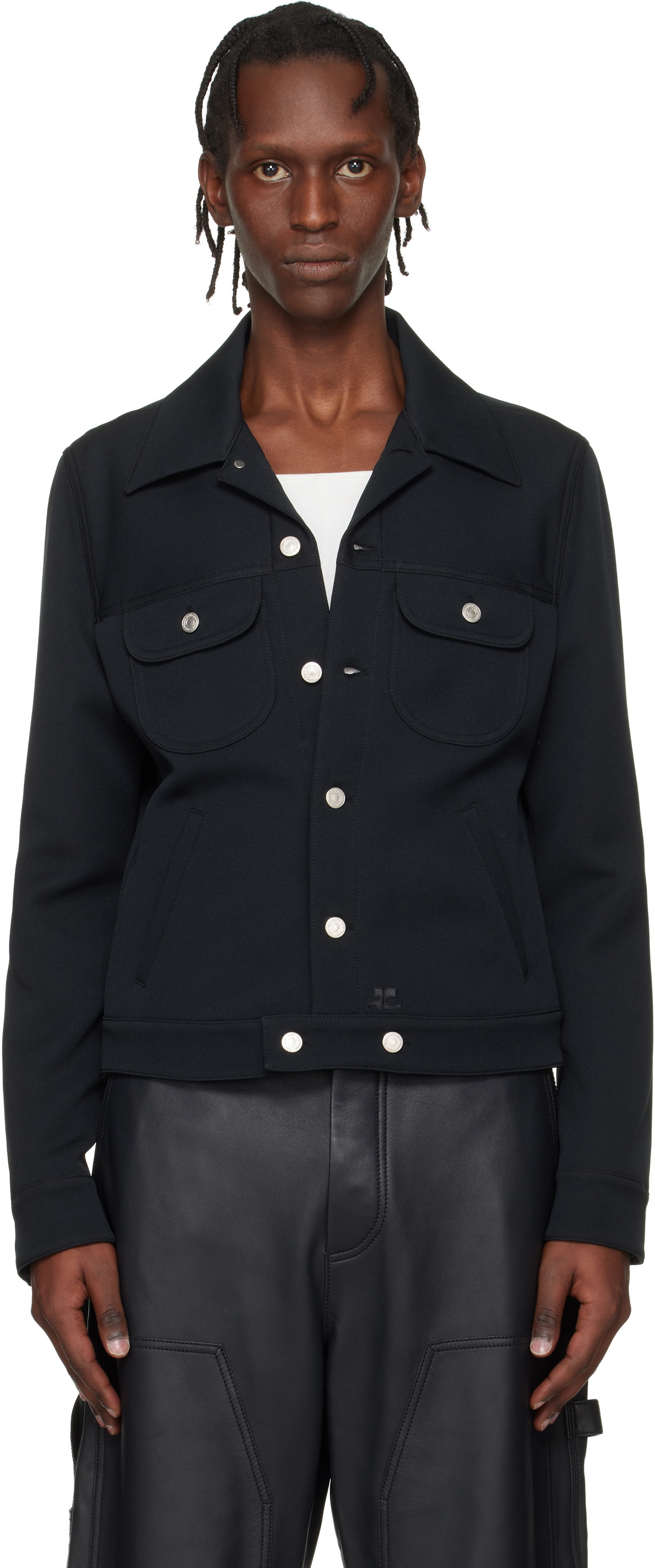 Courrèges Black Oversized Jacket Courreges