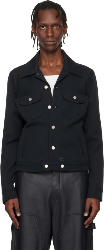Photo: Courrèges Black Signature Twill Trucker Jacket
