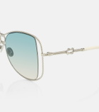 Aquazzura Malibu oversized sunglasses