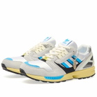 Adidas Men's Zx 8000 Mig Sneaker in Ftwr White/Lucid Aquamarine/Powder Yellow