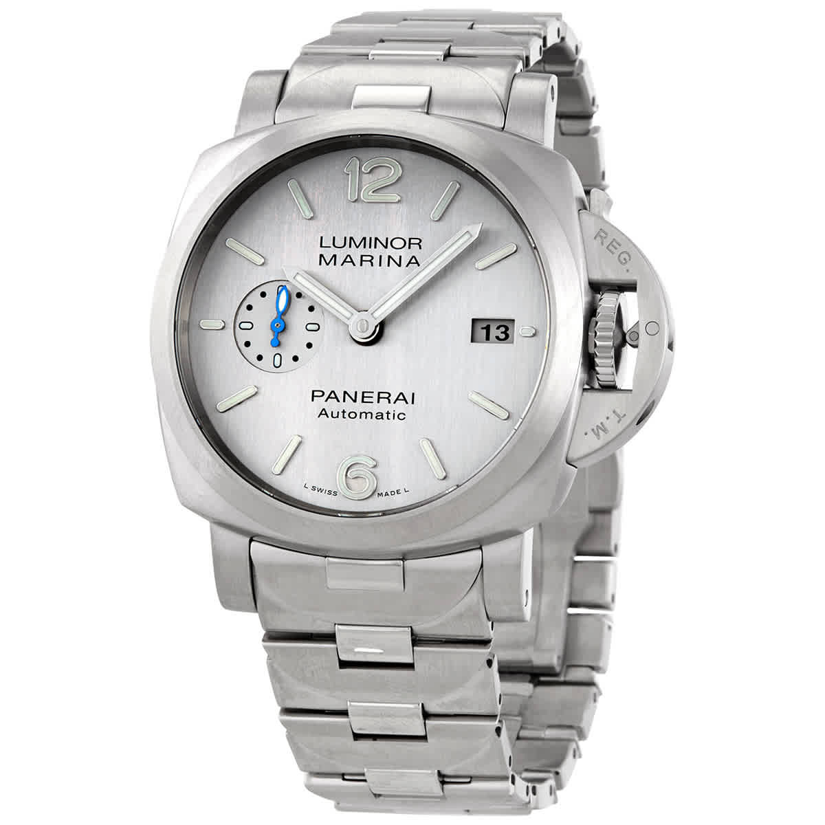 Panerai Luminor 1950 Automatic Silver Dial Mens 42 mm Watch PAM00977