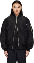 sacai Black Patch Bomber Jacket