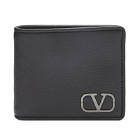 Valentino Men's V Logo Billfold Wallet in Black