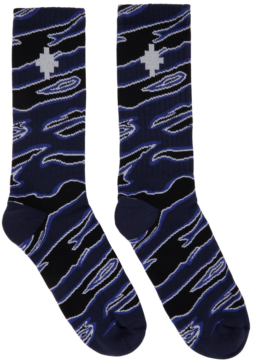 Marcelo Burlon Socks Men Cotton Black