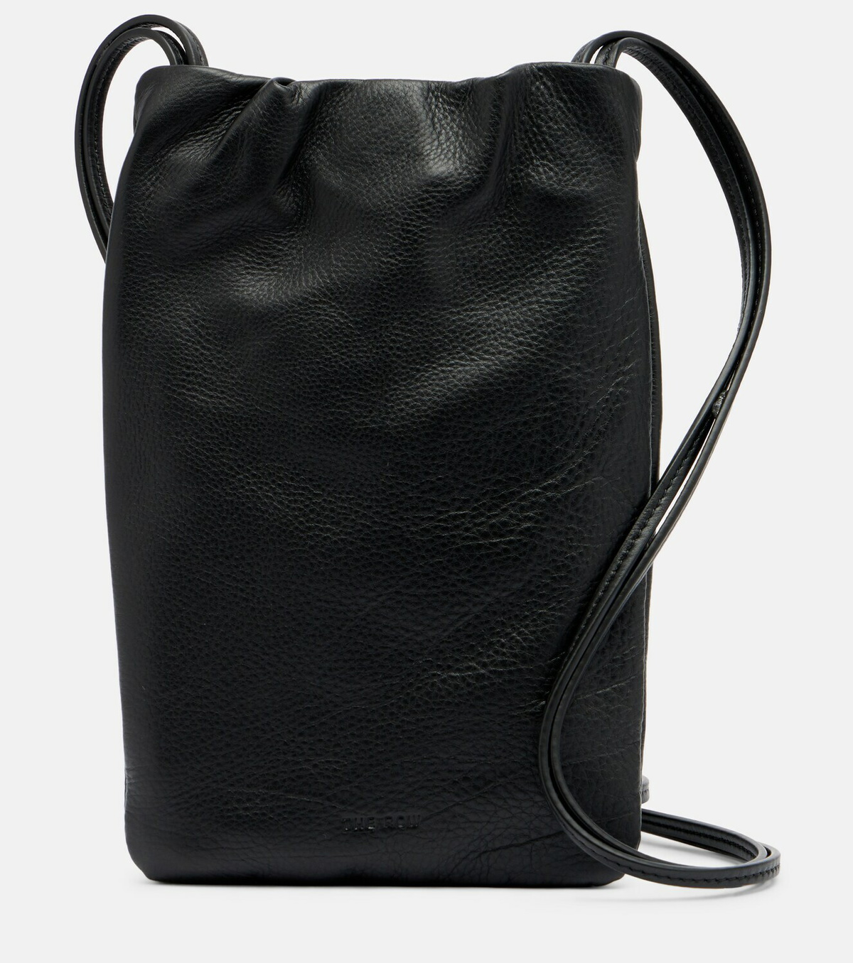The Row Bourse leather phone pouch
