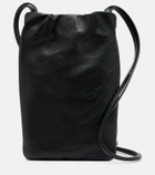The Row Bourse leather phone pouch