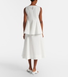 Khaite Artin cotton midi skirt