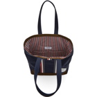 Thom Browne Navy Unstructured Tote