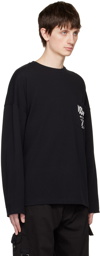 Moschino Black Double Smiley Long Sleeve T-Shirt