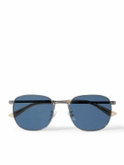 MONTBLANC EYEWEAR - Square-Frame Silver-Tone Sunglasses