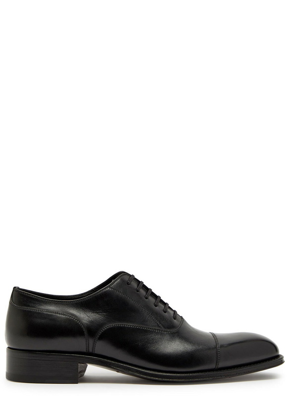 Photo: Tom Ford Claydon Leather Oxford Shoes Black