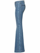 STELLA MCCARTNEY - Side Logo High Waist Flared Jeans