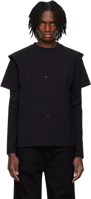 HELIOT EMIL Black Tephra T-Shirt Heliot Emil