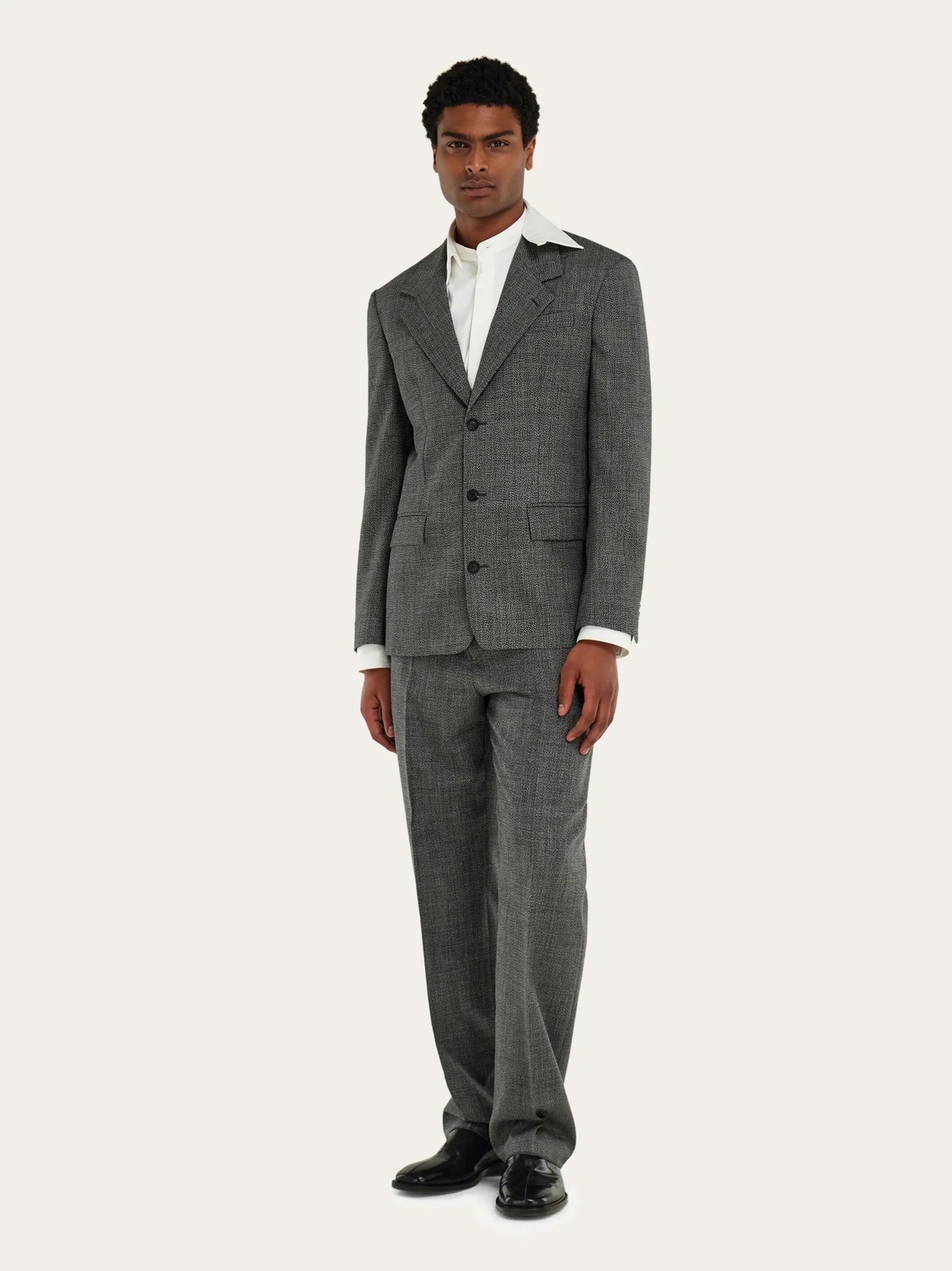 Ferragamo Mens Single breasted blazer in Grey