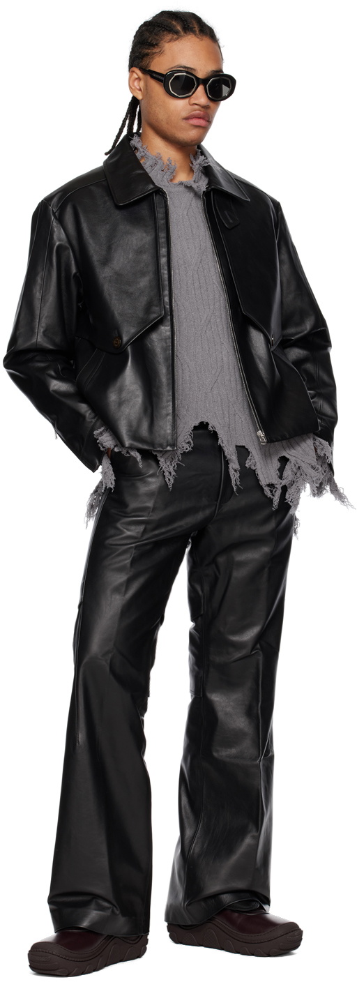 Kiko Kostadinov Black Ria Leather Pants Kiko Kostadinov