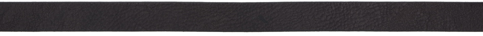 Serapis Black Leather Belt
