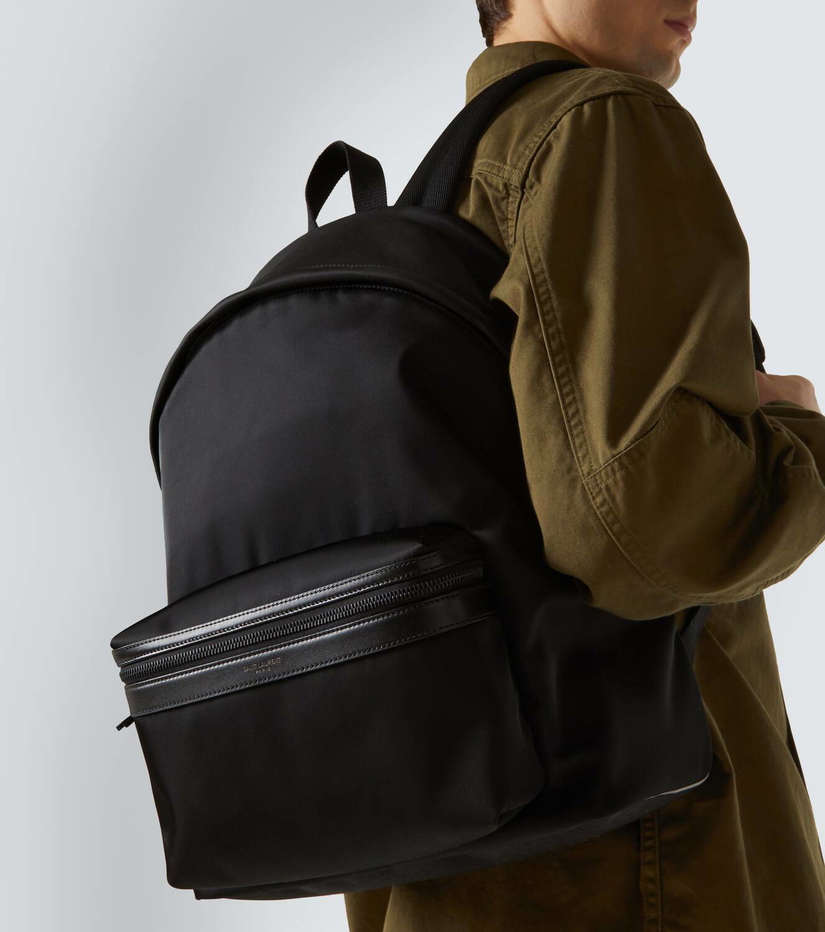 city backpack in nylon canvas and leather Canvas, Protect the tech you love with handcrafted products by WaterField Designs. Saint Laurent City Nylon Backpack