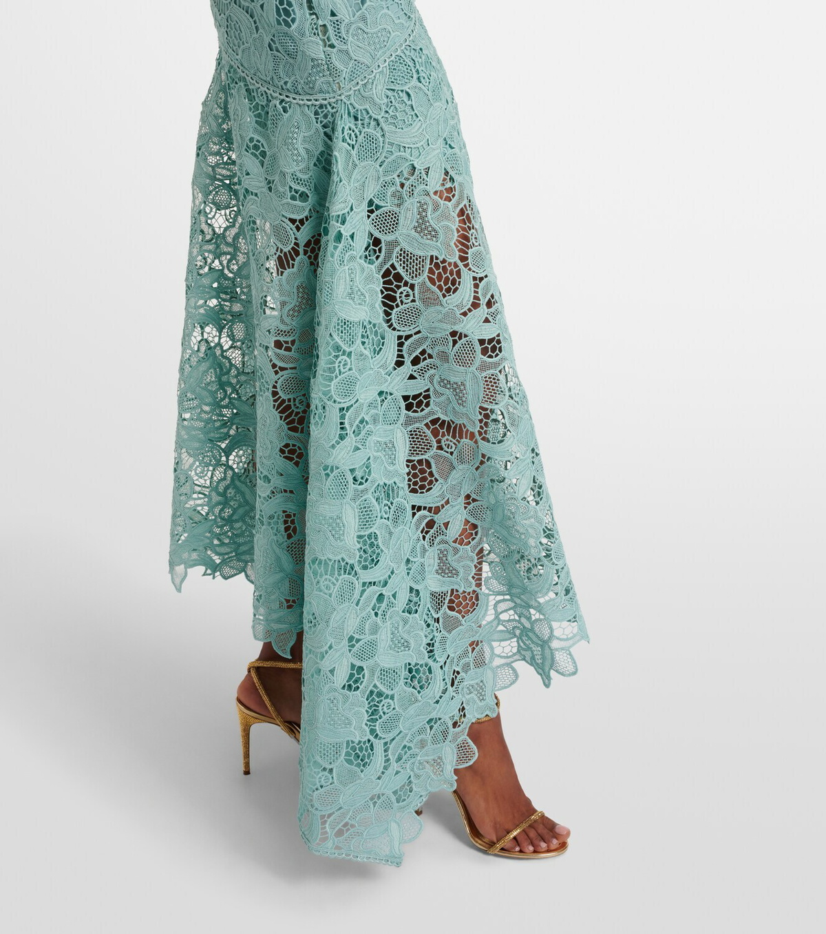 Costarellos Janica silk lace gown