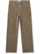 Our Legacy - Joiner Straight-Leg Cotton-Corduroy Trousers - Brown