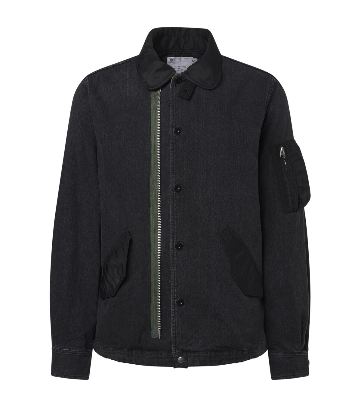 Sacai Khaki Dr. Woo Edition Bandana Print Coat Sacai