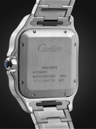 Cartier - Santos Automatic 39.8mm Interchangeable Stainless Steel and Leather Watch , Ref. No. WSSA0009