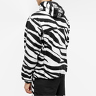F.C. Real Bristol Men's Zebra Fleece Pull Over Jacket in Black