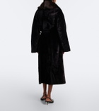 Nour Hammour Isadora shearling wrap coat