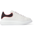 Alexander McQueen - Exaggerated-Sole Rubber-Trimmed Leather Sneakers - White