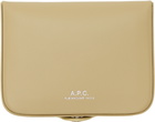A.P.C. Beige Josh Coin Pouch