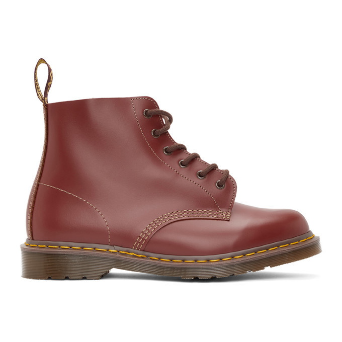 Photo: Dr. Martens Burgundy Made In England Vintage 101 Boots