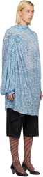Kiko Kostadinov Blue Caspian Minidress