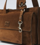 Miu Miu Utilitaire suede tote bag
