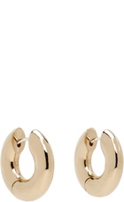 Laura Lombardi Gold Medium Terra Hoop Earrings