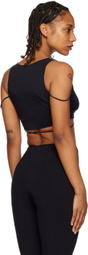 Nensi Dojaka Black Gathered Tank Top