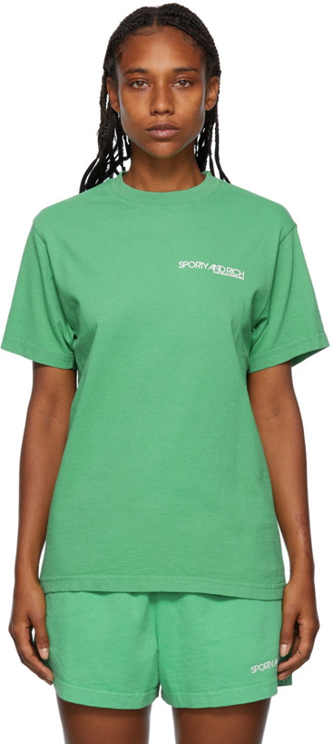 Photo: Sporty & Rich Green Disco T-Shirt