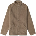 Arpenteur Men's Contour Wool Fleece Jacket in Warm Grey
