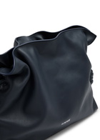 Loewe Flamenco Leather Clutch - Dark Navy - One Size