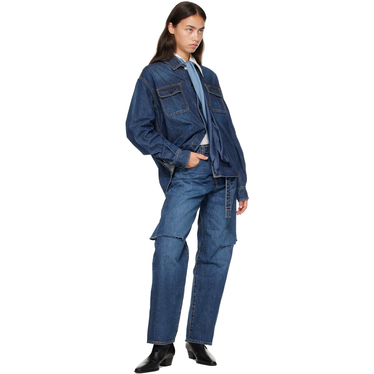 sacai Blue Denim Shirt