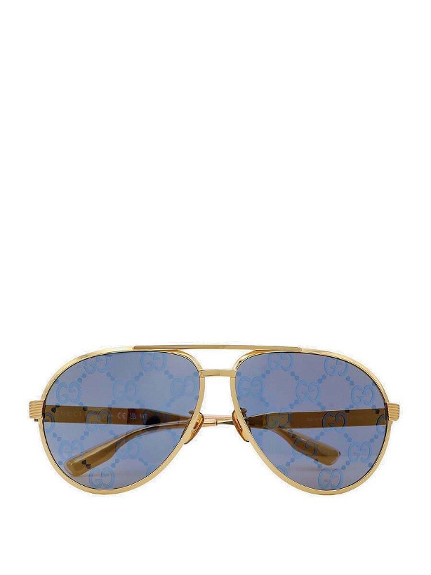 Photo: Gucci   Sunglasses Gold   Mens