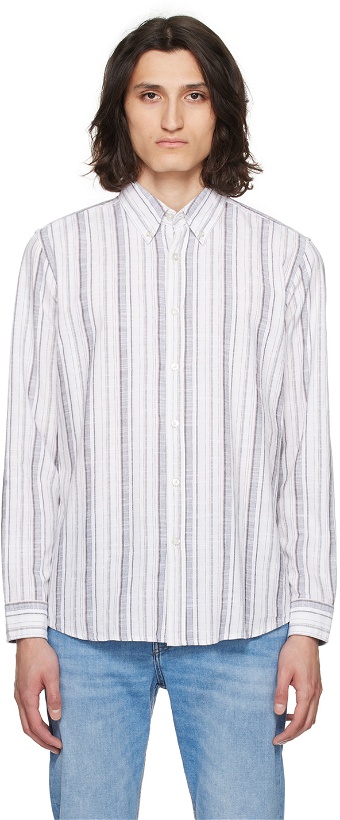 Photo: BOSS White Striped Shirt