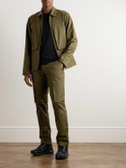 SAIF UD DEEN - Holster Straight-Leg Panelled Cotton-Blend Canvas Cargo Trousers - Green