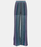 Missoni Striped metallic wide-leg pants