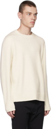 Theory Off-White Alcos Crewneck Sweater