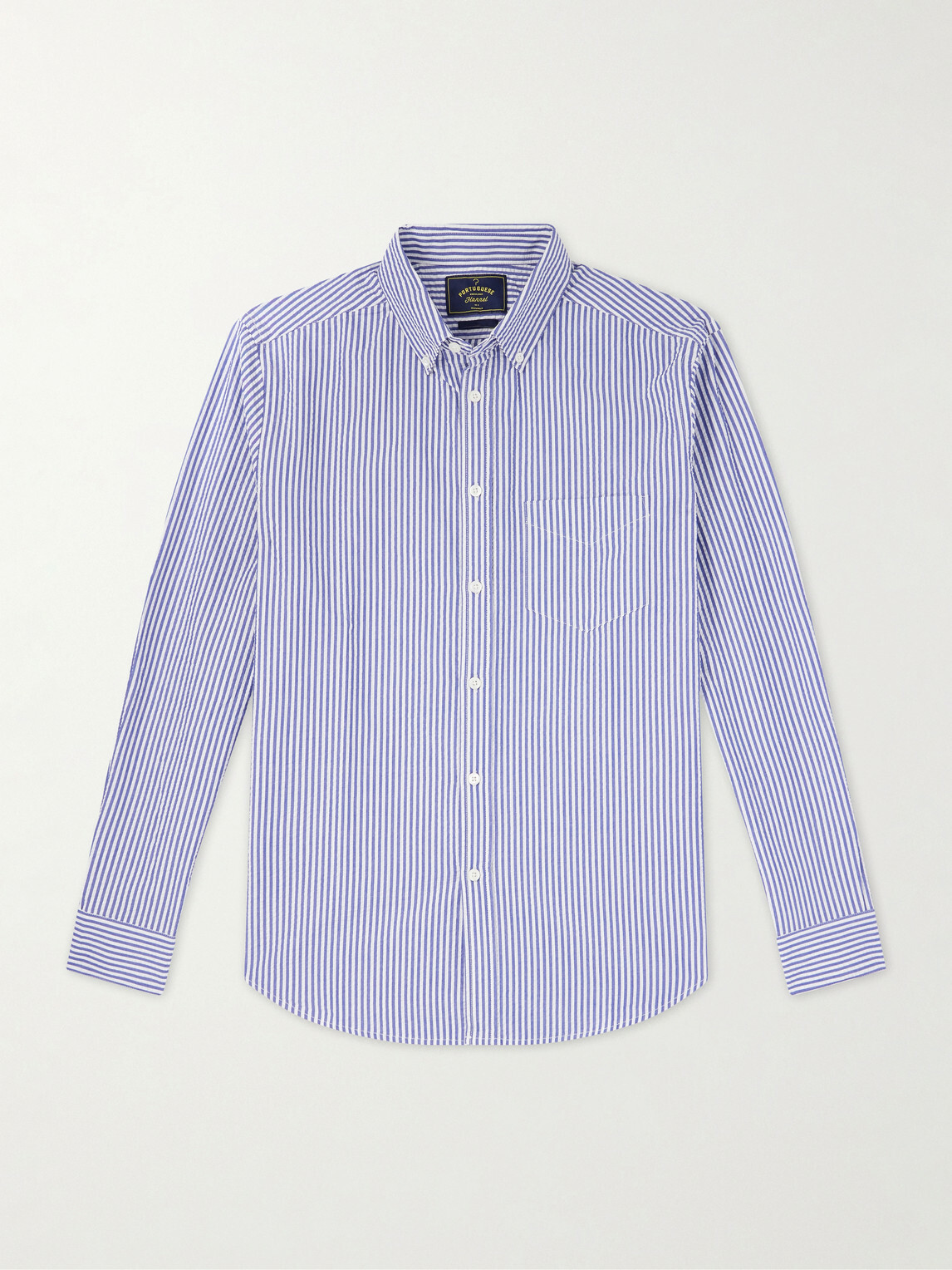 Portuguese Flannel - Atlantico Checked Cotton Shirt - Blue